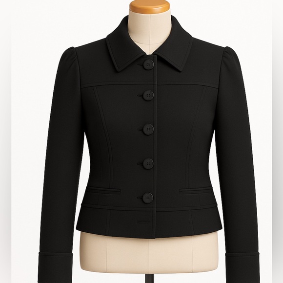 Teenflo Black Stretch Ponte Jacket - Picture 1 of 16